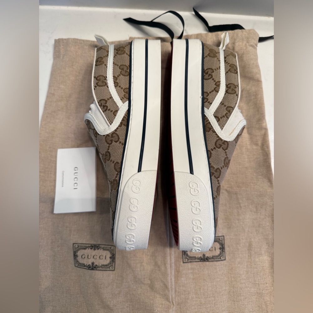 Gucci Tennis 1977 Slip On Sneaker Women’s 37 - Picture 3 of 7